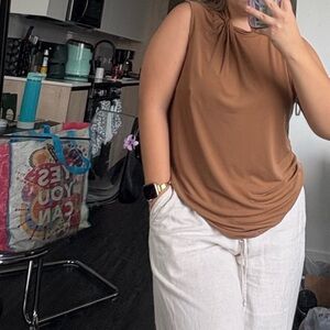 Calvin Klein Brown Sleeveless Tank Top